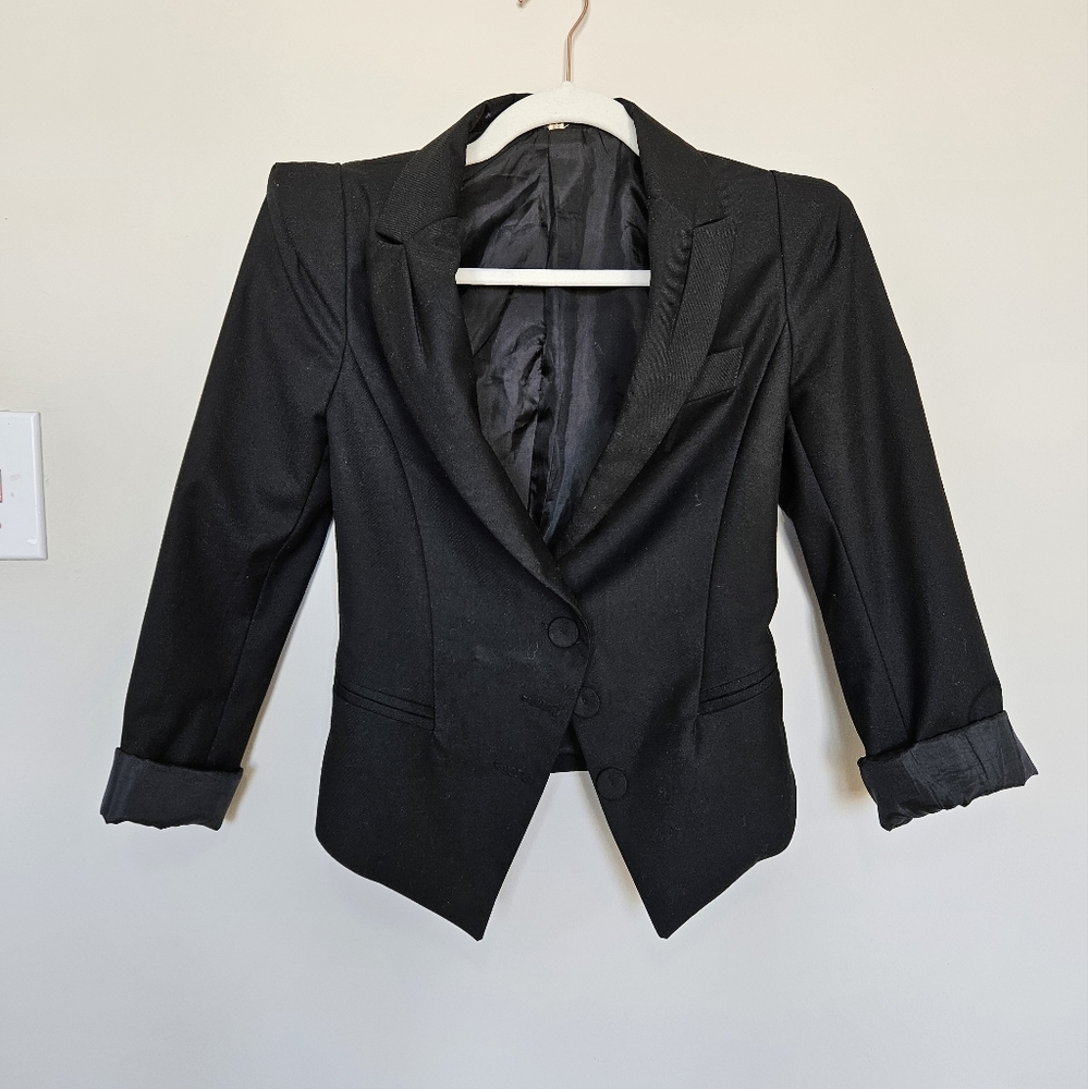 Black blazer Korean style